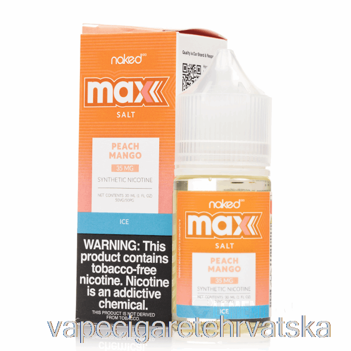 Vape Cigarete Ice Peach Mango - Naked Max Sol - 30ml 35mg